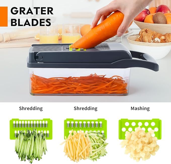 12 In 1 Multifunctional Vegetable Chopper and Slicer - Gleaming House