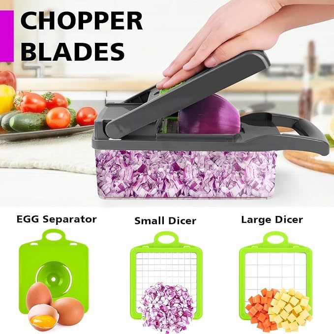 12 In 1 Multifunctional Vegetable Chopper and Slicer - Gleaming House