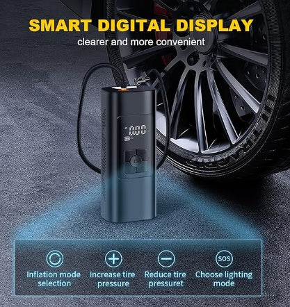 Wireless Portable Digital Tire Pump 12V