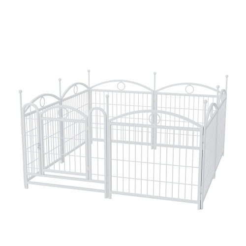 Dog Playpen Indoor 24 Inch 8 Panel Metal Dog Playpen