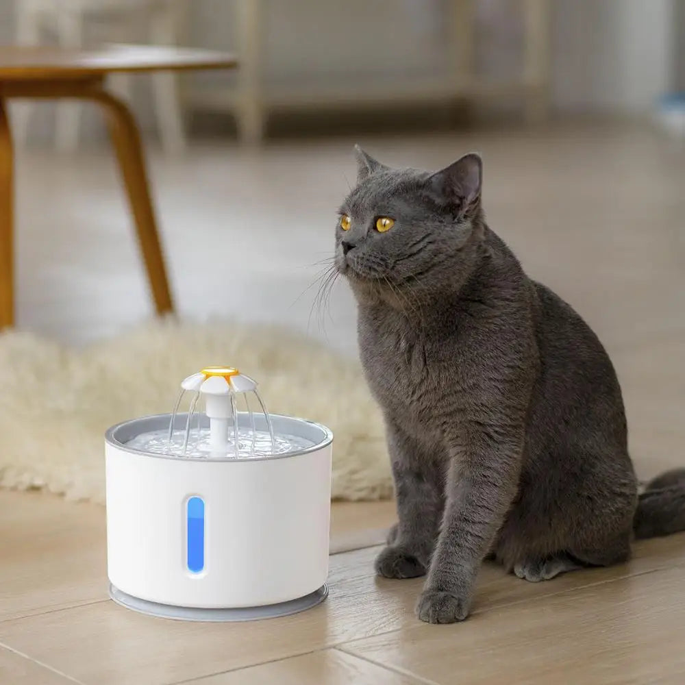 2.4L Automatic Cat Water Fountain with LED