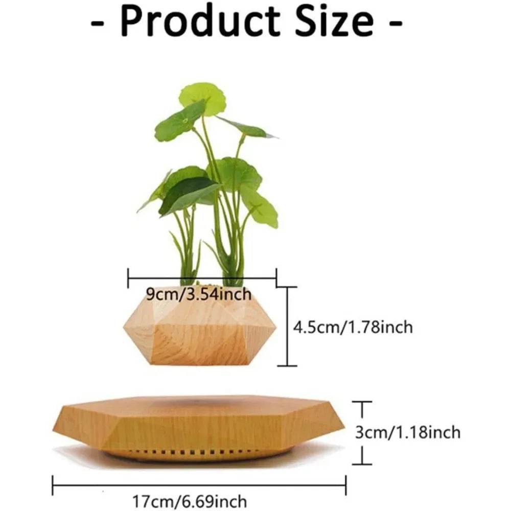 Magnetyczna pływająca doniczka Bonsai z obrotem 360°