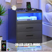 Smart LED Nightstand with USB and Wireless Charging