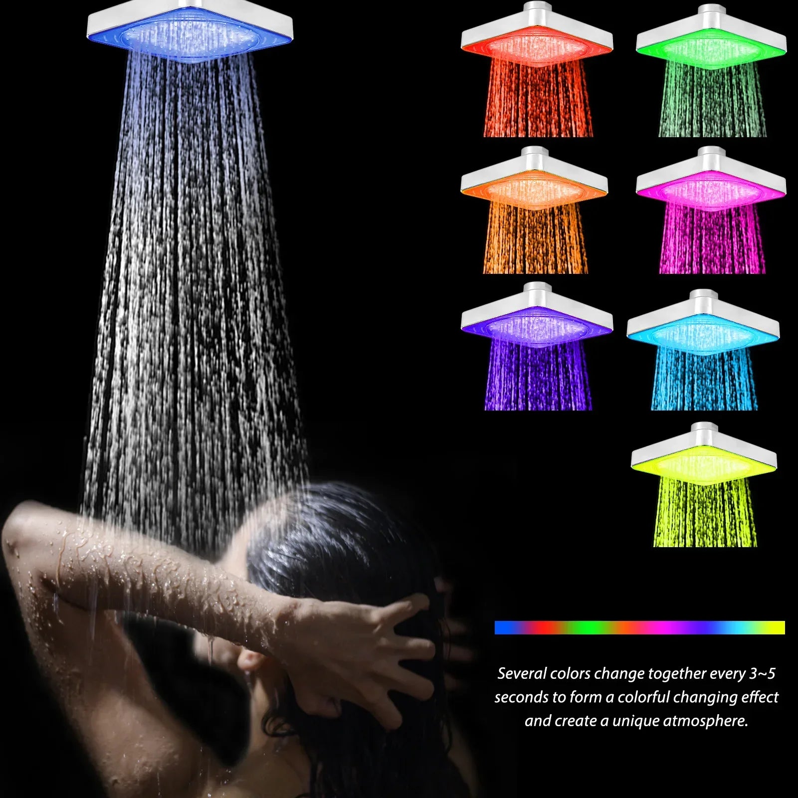 Ceiling Mounted LED Shower Head