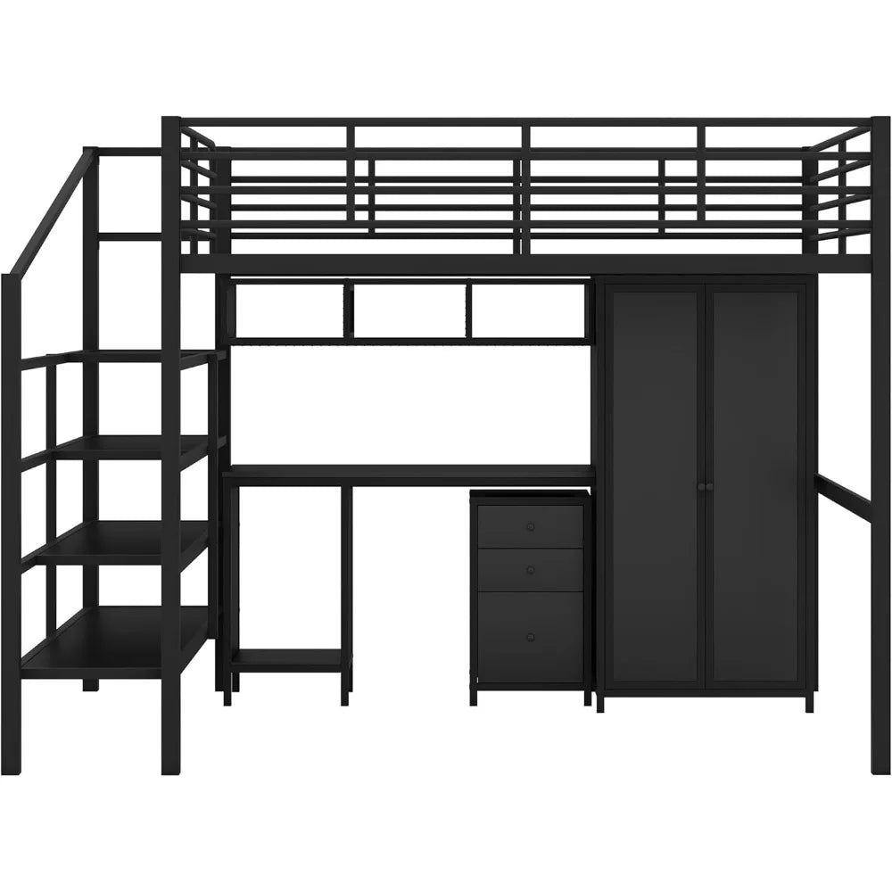 Modern Full-Size Loft Bed