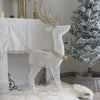 Reindeer Christmas Decorations 48 Inch Outdoor Deer Lights with 70 Warm White LED Lights Waterproof Plug in for Indoor