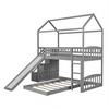 Unleash Imagination: House Bunk Bed - Slide, Storage Steps, and Whimsical Design