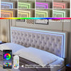 LED Bed Frame with Storage Drawers