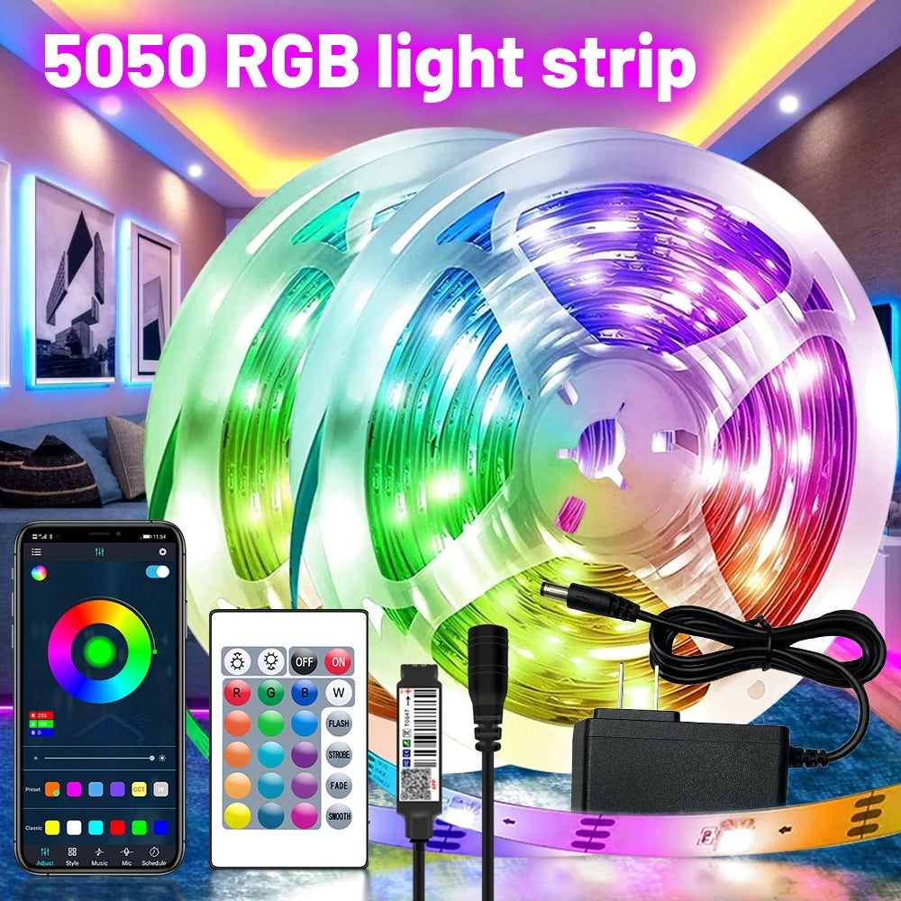 5050 RGB Light Strip Sterowanie aplikacją Bluetooth