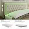 LED Bed Frame with Storage Drawers