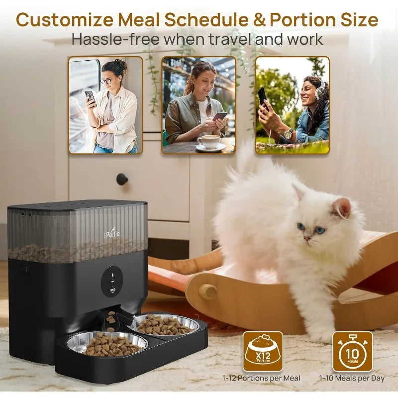 Automatic WiFi Pet Feeder for 2 Pets