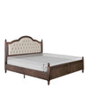 Rubberwood Bed Frame with Elegant Headboard