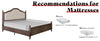 Rubberwood Bed Frame with Elegant Headboard