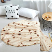 Funny Round Corn Tortilla Blanket Soft Throw Blanket