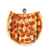 Soft Food Blanket Pizza Noodles Lightweight Plush Flannel Quilt Double Sided Throw Blanket For Couch Decorative Carpet For Home