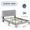 Classic Style Upholstered Bed Frame