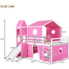 Kids Loft Bed with Slide and Playhouse Design