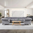 Chesterfield L-Shaped & U-Shaped Velvet Sectional Sofa