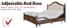 Rubberwood Bed Frame with Elegant Headboard