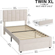 Modern Upholstered Twin Bed Frame