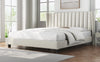 Queen Upholstered Platform Bed with Wing Design