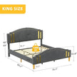 Luxury and Functionality Combined: Adjustable Velvet Full Bed Frame with Headboard