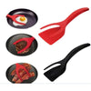 2 in 1 Non Stick Grip Food Flip Fried Egg Tongs Toasted Bread Pancakes Spatula Clamp Kitchen Cooking Turner Flipper Accessories