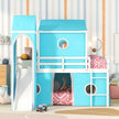 Kids Loft Bed with Slide and Playhouse Design