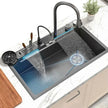 High-Class Modern Luxury Stainless Steel Kitchen Sink with Pull-Out Faucet