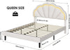 LED Upholstered Bed Frame