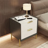 Stylish Modern Nightstand with 2 Drawers - Fully Assembled Design