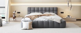 Minimalist Modern Upholstered Platform Bed