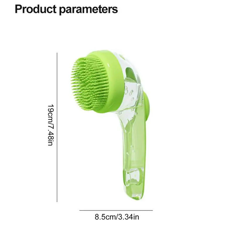 Dog Bath Brush with Shampoo Dispenser