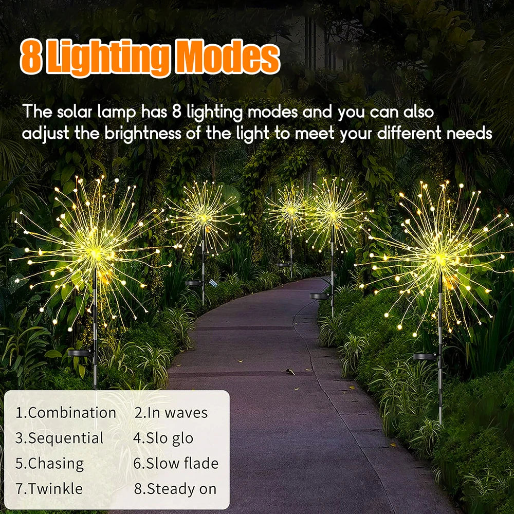 Solar Firework Fairy Light