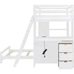 Classic Style Bunk Bed with Storage