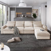 Elegancka, nowoczesna sofa modułowa Chesterfield