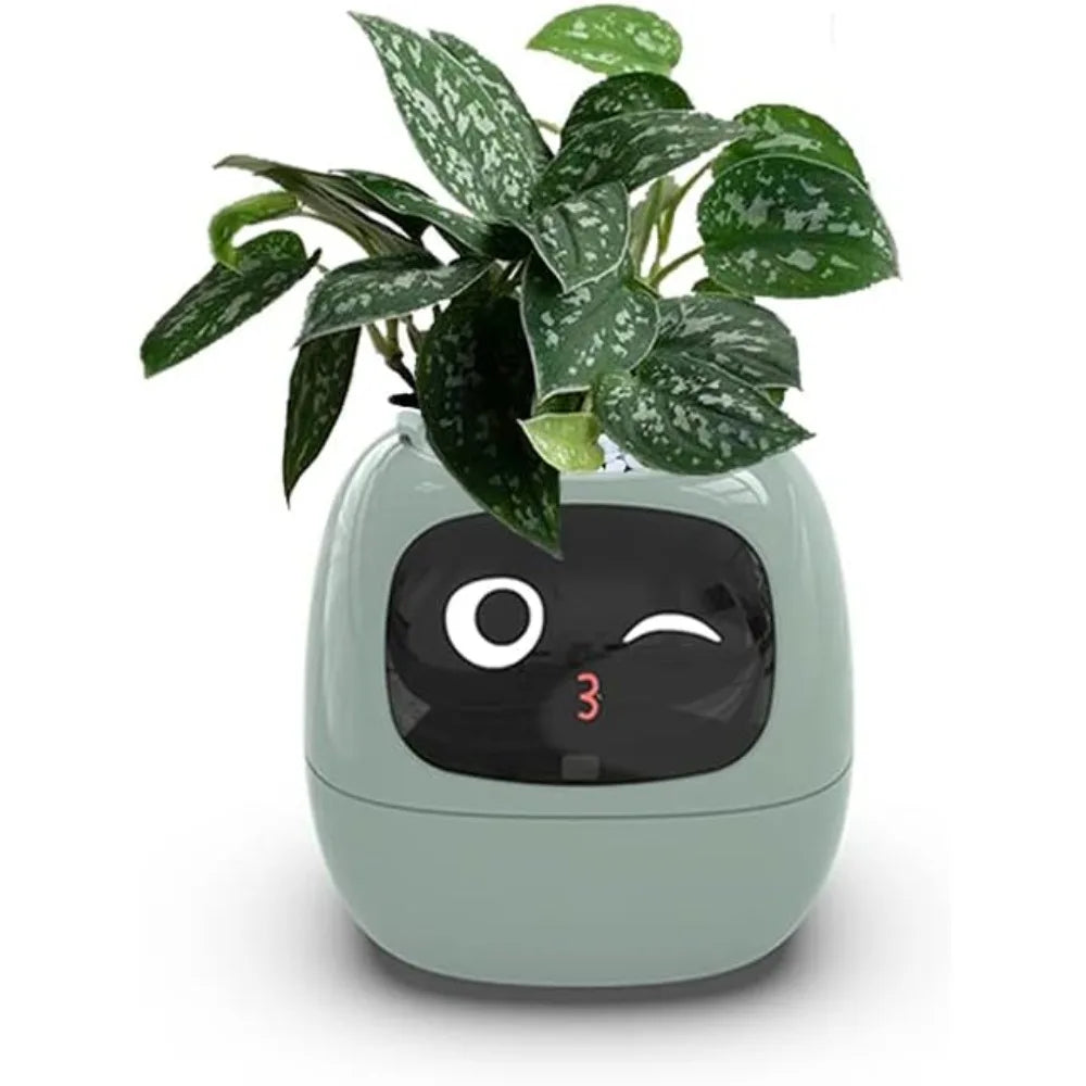 Smart Flowerpots,Smart Pet Planter,Ai Planter,Intelligent Flowerpots,Multiple Expressions