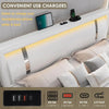 Modern Bed Frame with Smart LED Adjustable Headboard