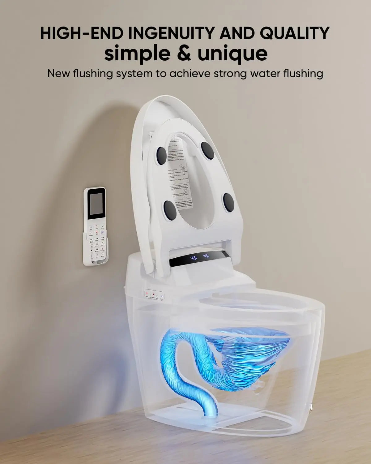 Luxury Smart Toilet with Warm Water Sprayer