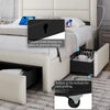 King Size Upholstered Platform Bed with Storage