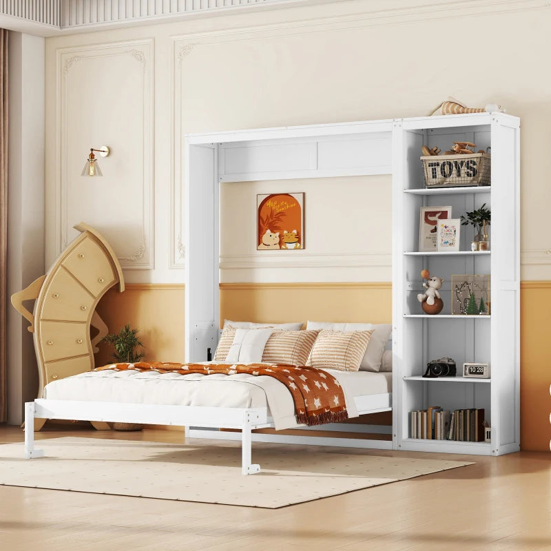 Murphy Bed with Storage and Folding Design