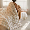 Double-Sided Rabbit Fleece Blanket