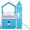 Kids Loft Bed with Slide and Playhouse Design