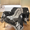 Maria Blanket The Virgin Mary Tapestry Office Air Conditioning Red Black Blankets Nap Blanket Living Room Sofa Ornaments