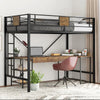 Rustic Twin Loft Bed Frame