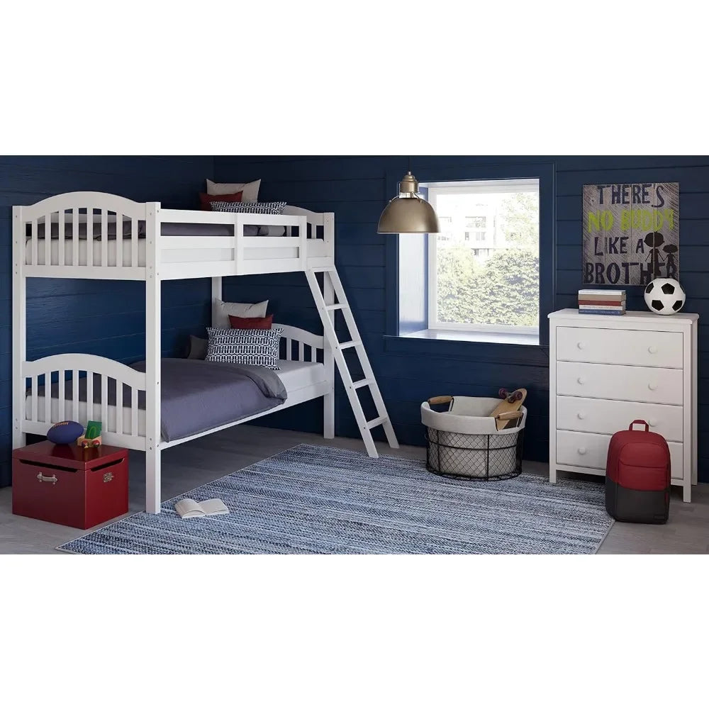 Twin Over Twin Bunk Bed for Kids