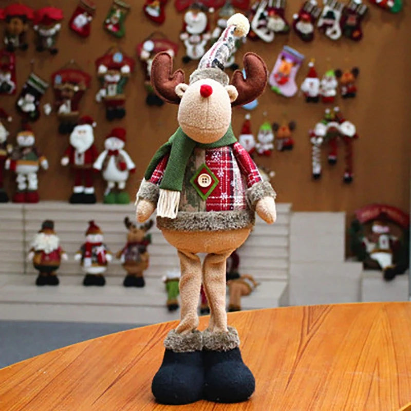 Innovative Elk Santa Snowman Doll Christmas Ornaments Merry Christmas Tree Decoration For Home Table Decor 2025 New Year Navidad