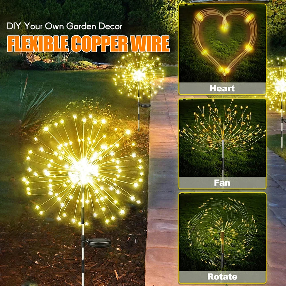 Solar Firework Fairy Light