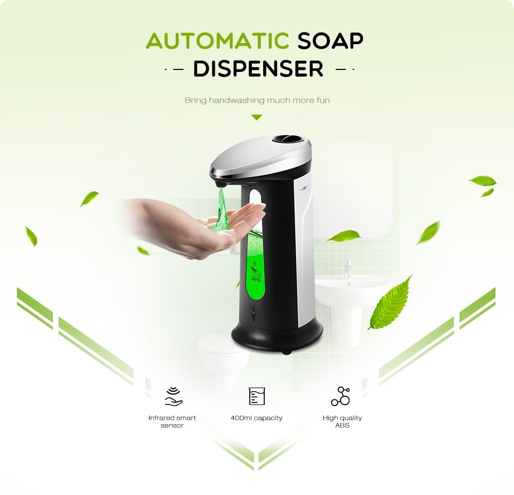 Automatic Touch - Free Soap Dispenser – Infrared Sensor for Effortless Hand Hygiene - Gleaming House