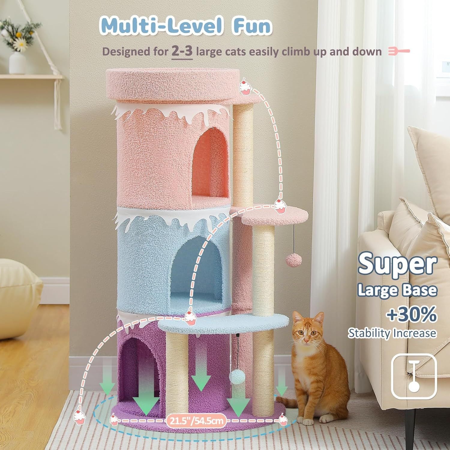 Adorable Tier Cake Cat Tree